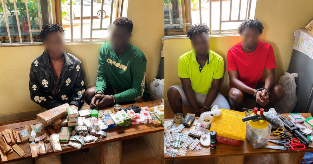 Police Arrest Four Suspected Drug Dealers, Recover Firearm in NARCOTIC Mankraso Operationpenyahblogmedia